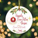  Personalized Engaged or Married Couple Christmas Ornament: Magical Fairy Tale Wedding Keepsake; Includes Couple's Names and Date of Engagement or Marriage; Gift Box Included