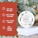  Christian Scripture Ornament | Religious Holiday Decor | Faith-Based Christmas Gift | Matthew 1:21 |Gift Box Included