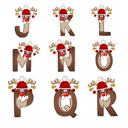  Personalized Rudolph Initial Special Delivery Santa Bag; Child's Fabric Christmas Gift Bag with Child’s Initial & Name; Large and Small Bags