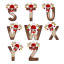  Personalized Rudolph Initial Special Delivery Santa Bag; Child's Fabric Christmas Gift Bag with Child’s Initial & Name; Large and Small Bags