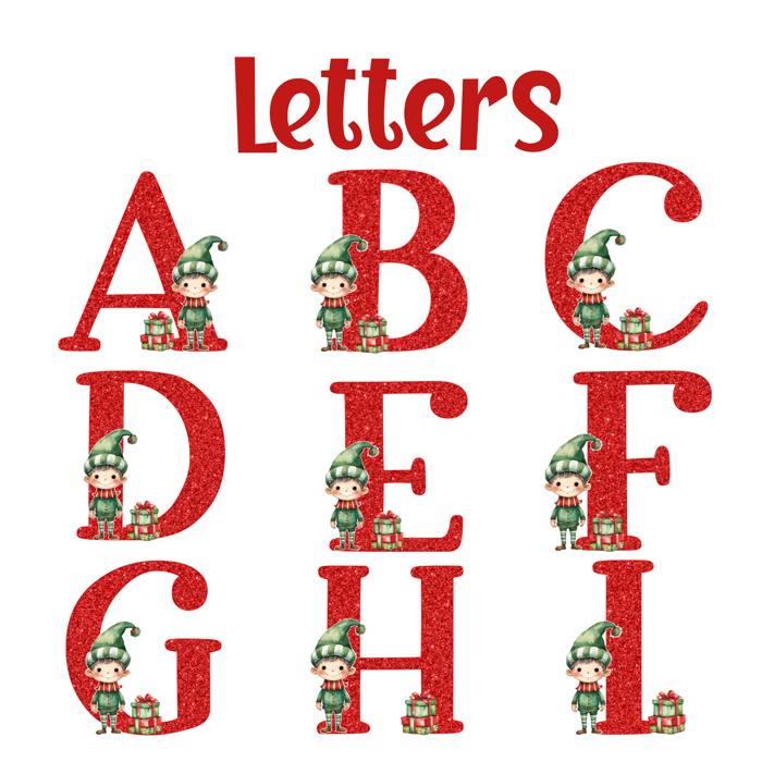 Personalized Special Delivery Boy Elf Design Santa Bag; Child's Fabric Christmas Gift Bag with Child’s Initial & Name; Large and Small Bags