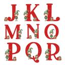  Personalized Special Delivery Boy Elf Design Santa Bag; Child's Fabric Christmas Gift Bag with Child’s Initial & Name; Large and Small Bags