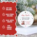  Personalized Teacher Thank You Christmas Ornament| Includes Teacher Name, Student Name, Grade, School