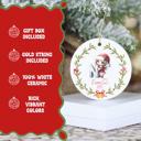  Child's Initial and Name Personalized Christmas Ornament | 2025 Keepsake