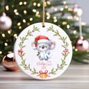  Child's Initial and Name Personalized Christmas Ornament | 2025 Keepsake