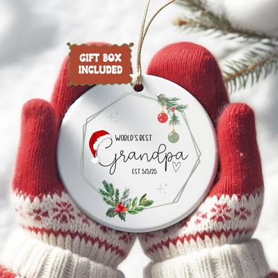 Personalized World's Best Grandma, Grandpa, Aunt, Uncle, Daughter in law, Mother-in-Law, or other special role; Includes established date