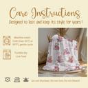  Personalized Christmas Blanket with Kitten, Puppy, Elephant and Panda Decorated in Pink Holiday Decor; Surrounded with Pink Bows and Hearts
