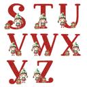  Personalized Girl Elf Child's Initial and Name Christmas Ornament | Gift Box Included