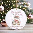  Personalized Grandparents-to-Be Christmas Ornament | Pregnancy Announcement Ornament | Baby Reveal Gift | Twin Options Available