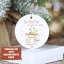  Personalized Grandparents-to-Be Christmas Ornament | Pregnancy Announcement Ornament | Baby Reveal Gift | Twin Options Available