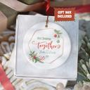  First Christmas Together Personalized Ornament 2025 | Gift with Couples Names | Gift Box Included