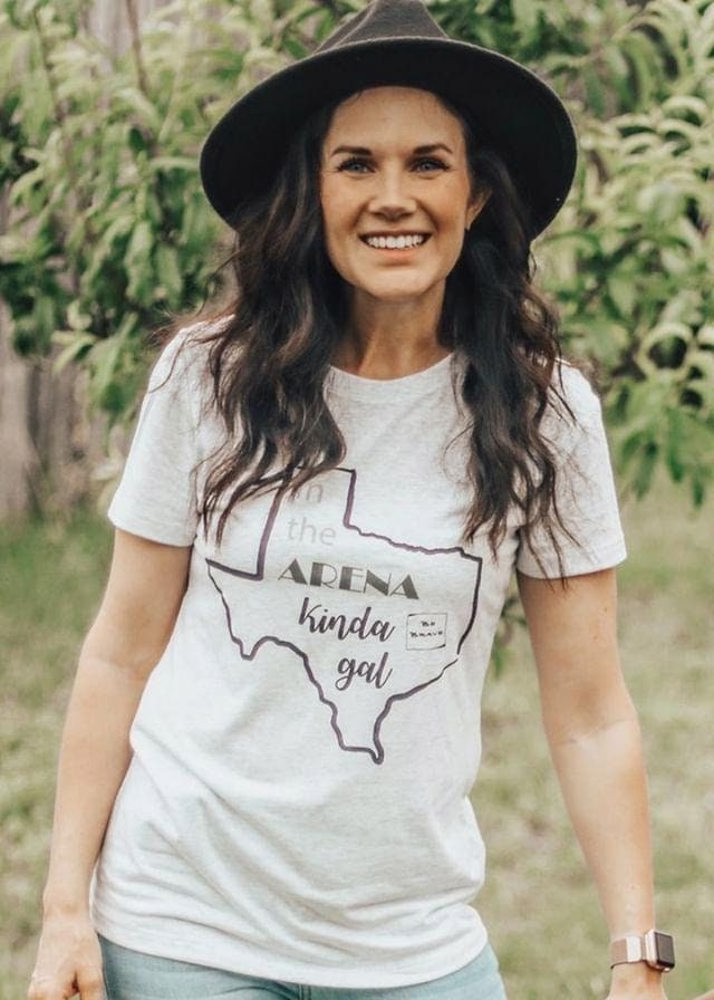 In the Arena Kinda Gal t-shirt, Brene Brown tee, Texas t-shirt, Teddy Roosevelt quote top, Mom shirt, Shirt for Women, Inspiring Women tees