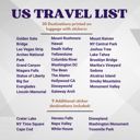  US Travel Poster Bucket List; Traveler Bullet Journal; US Family Travels Wall Decor; Gift of Experience Travel Poster with Stickers