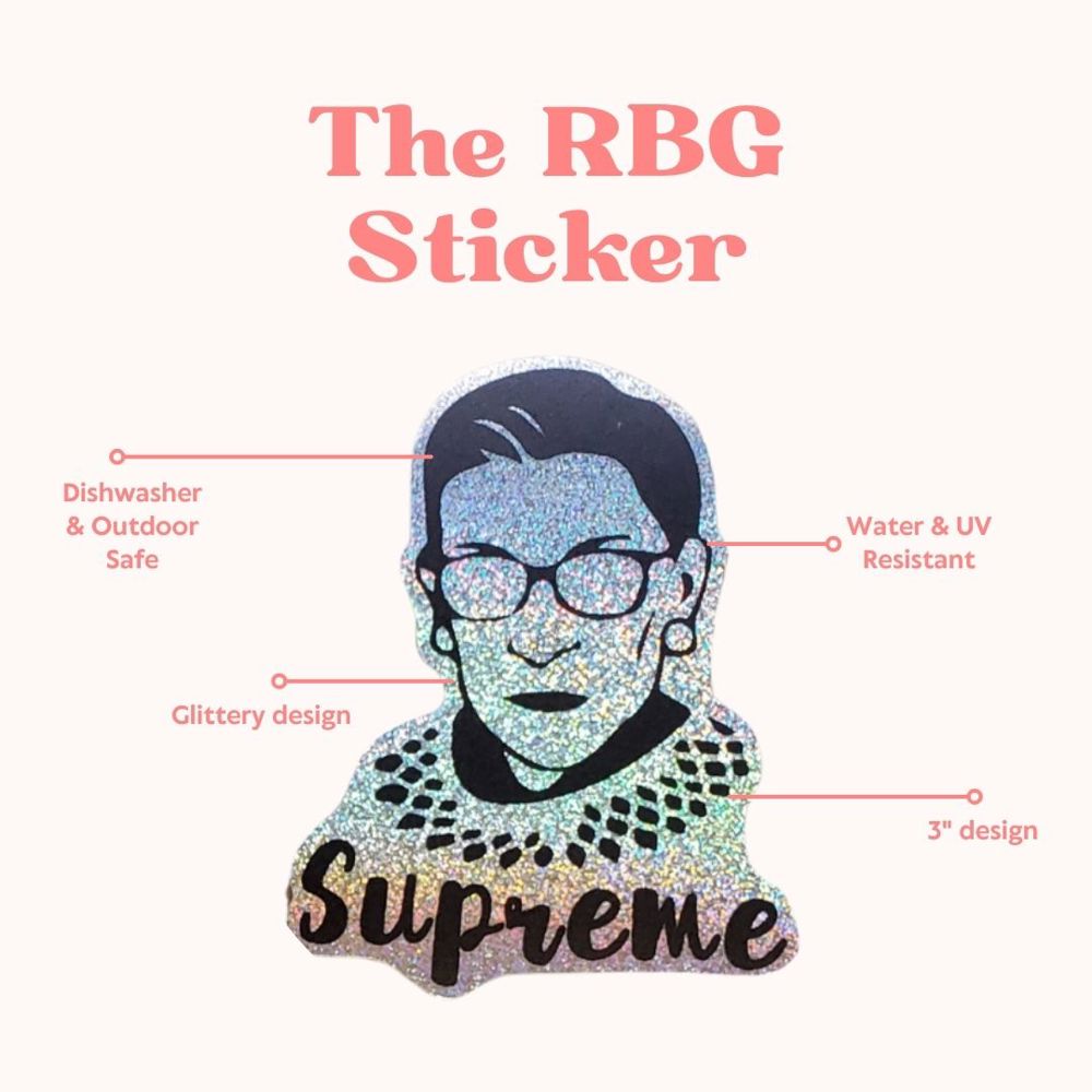 Girl Gang Sticker Pack; Trendy waterproof stickers, RBG Sticker, Dolly Parton Sticker, Maya Angelou sticker, Feminist laptop waterbottle sticker