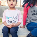  Soar Like Amelia Baseball Tee; Girl Pilot Inspired T-shirt;  Youth Amelia graphic tee