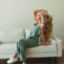 Olive Large Freddie Adjustable Strap Jumpsuit
