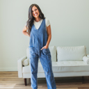 Blue Small Freddie Adjustable Strap Jumpsuit