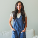 Blue Medium Freddie Adjustable Strap Jumpsuit