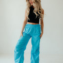 Medium Blue Brit Parachute Adjustable Pants