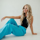 Medium Blue Brit Parachute Adjustable Pants