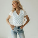 Small Blue Check Mate Sweater Vest
