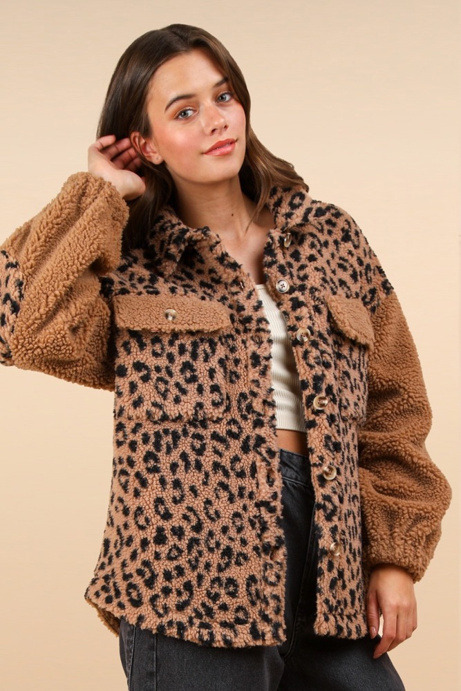 Tommy Fuzzy Leopard Jacket