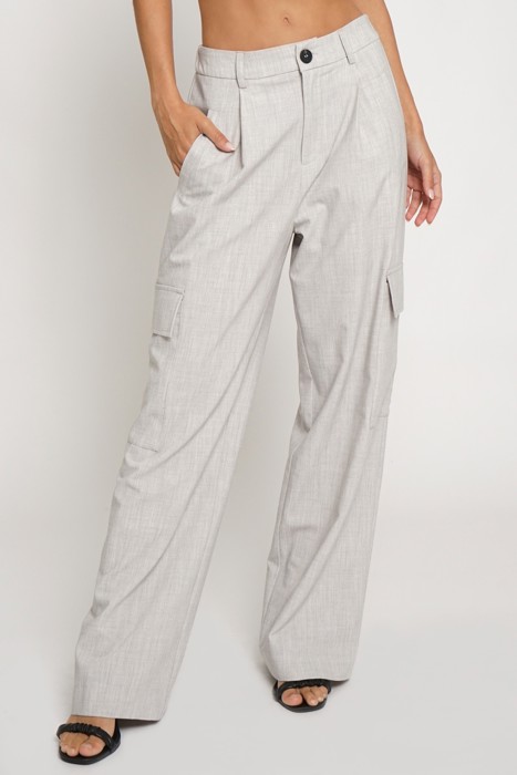 Heather Woven Cargo Trousers