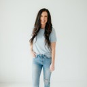 Dusty Blue XL Zenana Becca  Basic Tee
