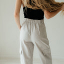  Heather Woven Cargo Trousers