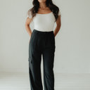  Heather Woven Cargo Trousers