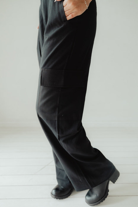 Heather Woven Cargo Trousers