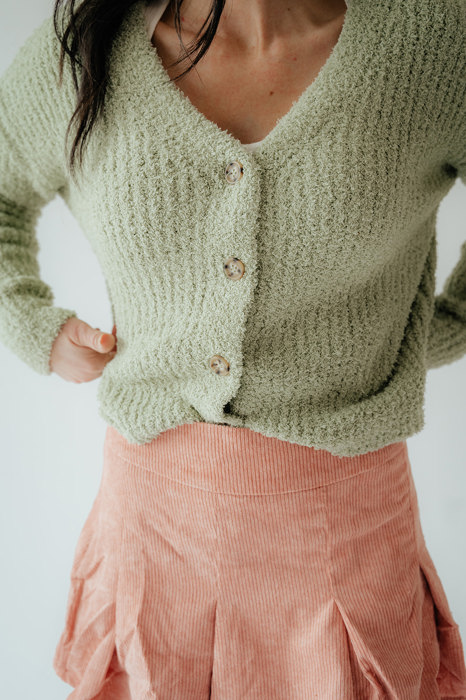 Gail Fuzzy Cardigan