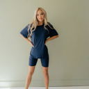  Solid Tee and Biker Short Set