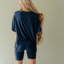  Solid Tee and Biker Short Set