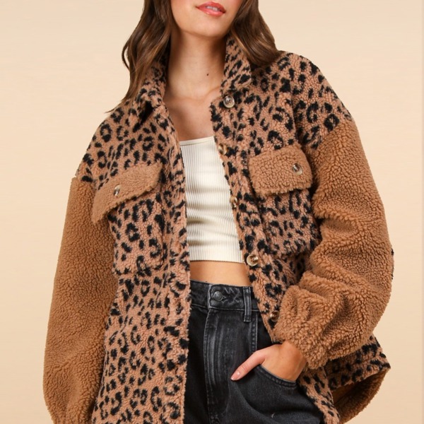 Tommy Fuzzy Leopard Jacket