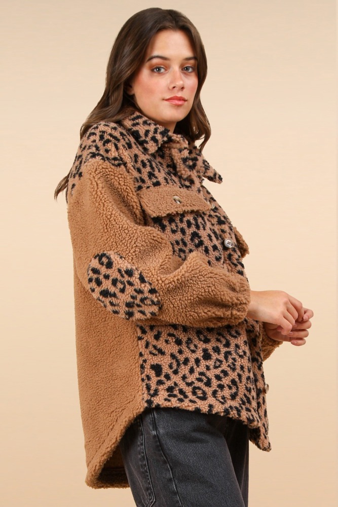 Tommy Fuzzy Leopard Jacket