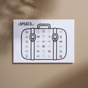  US Travel Poster Bucket List; Traveler Bullet Journal; US Family Travels Wall Decor; Gift of Experience Travel Poster with Stickers
