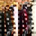  Plus Size 1920s Flapper Dress – Burgundy Sequin Beaded Fringe Cocktail Party Dress