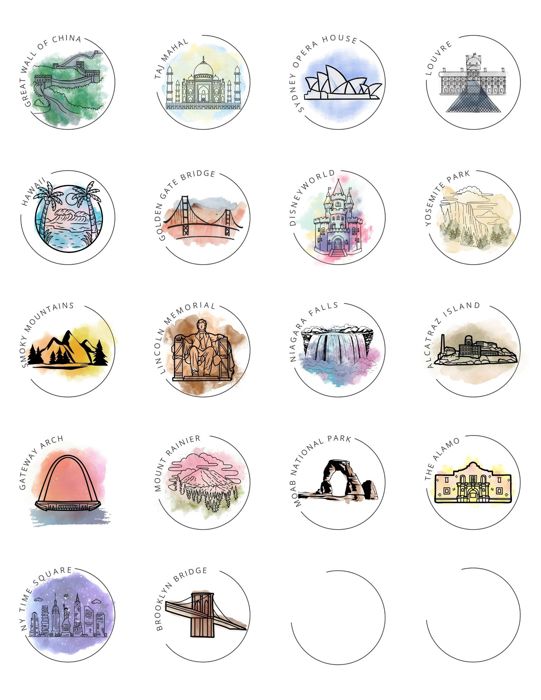 Travel Bucket list Poster; World Traveler Personalized Poster with stickers; Gift for Travelers; Family Travel Poster with Destination Stickers; Family Adventure Gift; Experience gift