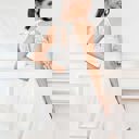  White A-Line Cocktail Dress – Sleeveless Lace Halter Fit & Flare Party Dress