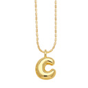 C DaniEmCo Trendy Waterdrop Necklace | Personalized Initial Letter | Gold Finish