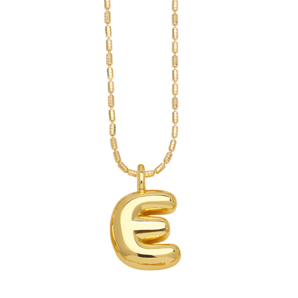 DaniEmCo Trendy Waterdrop Necklace | Personalized Initial Letter | Gold Finish