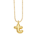 T DaniEmCo Trendy Waterdrop Necklace | Personalized Initial Letter | Gold Finish