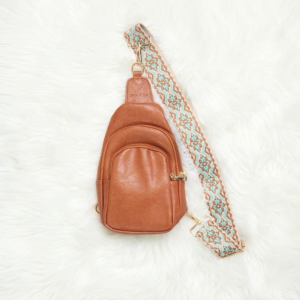 DaniEmCo MYLAH Crossbody Sling | Lux Vegan Leather | Everyday Travel Bag