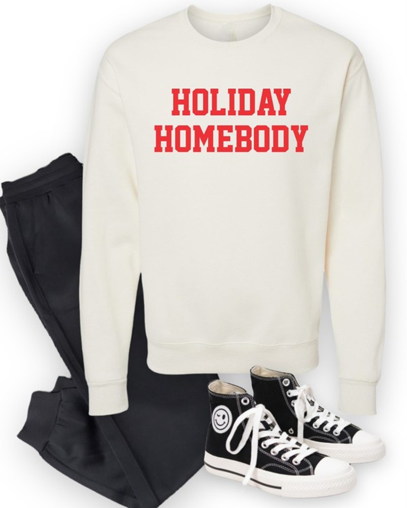 DaniEmCo HOLIDAY HOMEBODY Sweatshirt | Cozy Winter Fleece Crewneck