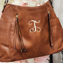  DaniEmCo TATUM Lux Handbag | Vegan Leather | Optional Monogram Personalized | Luxury Bag