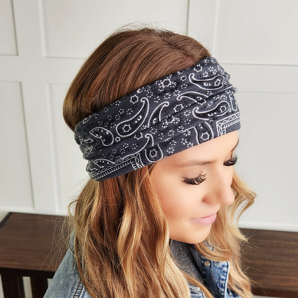 DaniEmCo WIDE Bandana Headbands | 2 Pack | Everyday Boutique Style