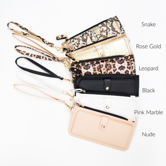 DaniEmCo BELLA WALLET | Grab & Go Wristlet | Vegan Leather | Zipper Boutique Wallets 