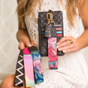  DaniEmCo Quilted Wallet Wristlet | Removable Strap | Credit Card Holder Wallets