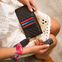  DaniEmCo Quilted Wallet Wristlet | Removable Strap | Credit Card Holder Wallets